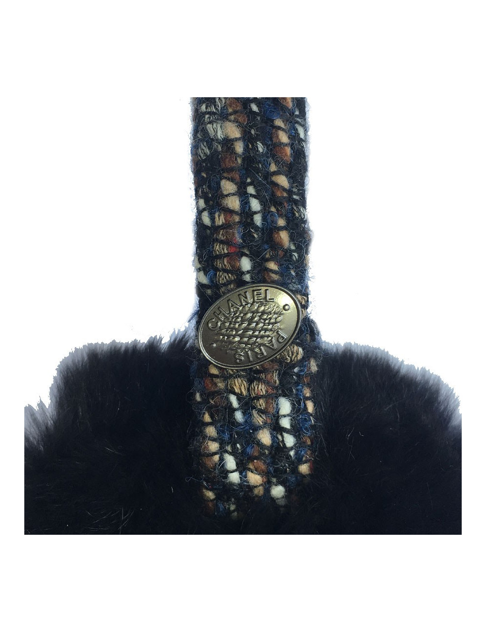 Cache oreilles CHANEL en tweed