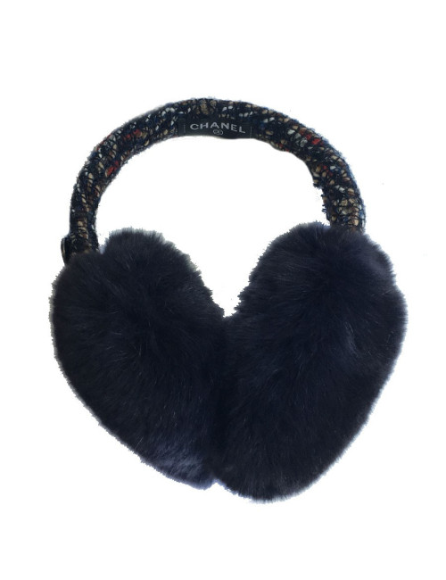 Cache oreilles CHANEL en tweed
