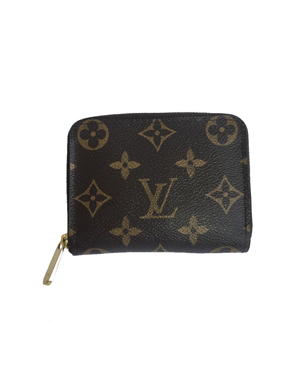 Porte-monnaie "Zippy" LOUIS VUITTON en toile monogram marron