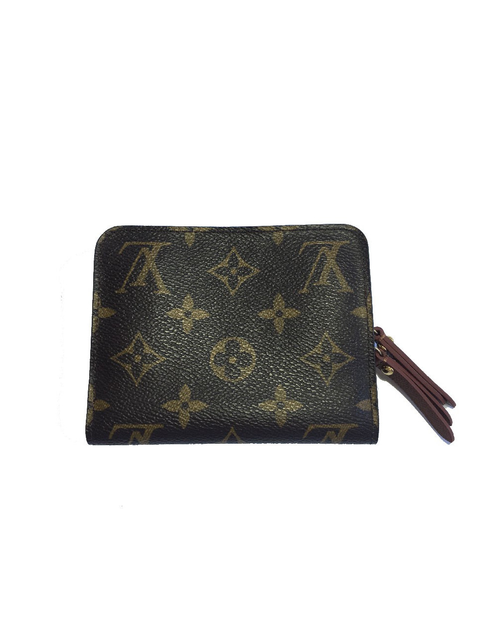 Porte-monnaie LOUIS VUITTON en toile monogram marron