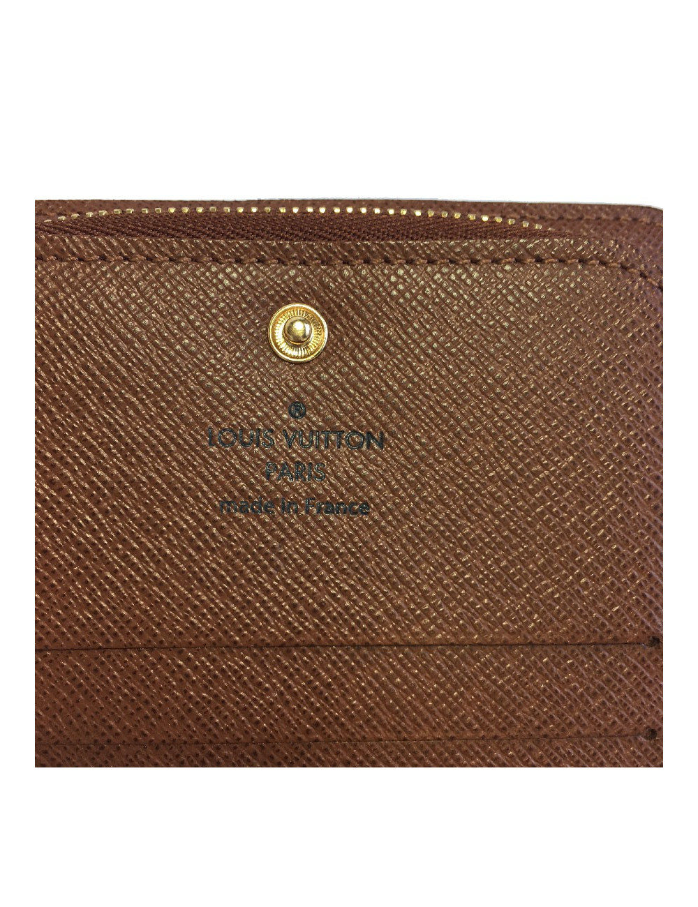 Porte-monnaie LOUIS VUITTON en toile monogram marron