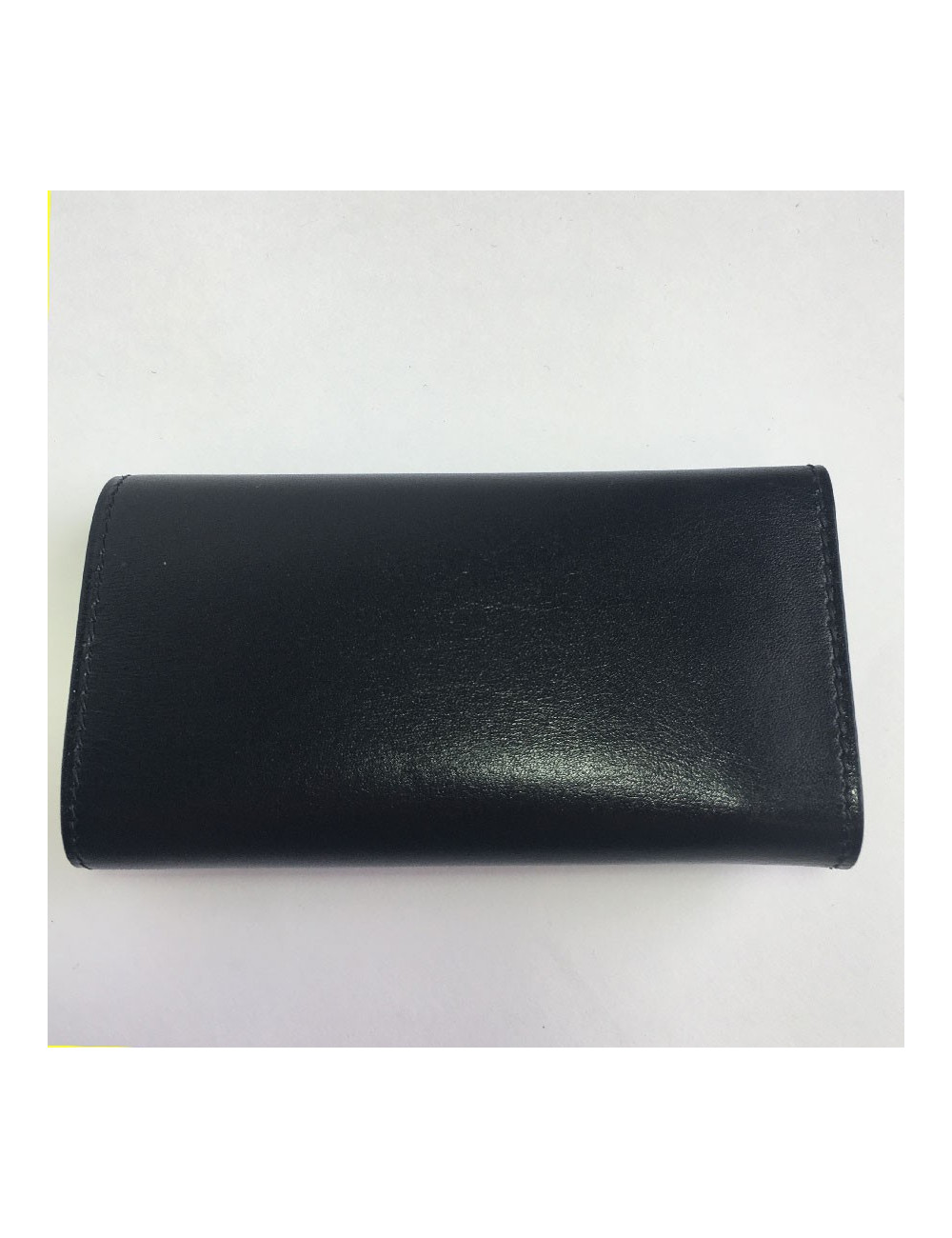 HERMES Key holder in black box leather