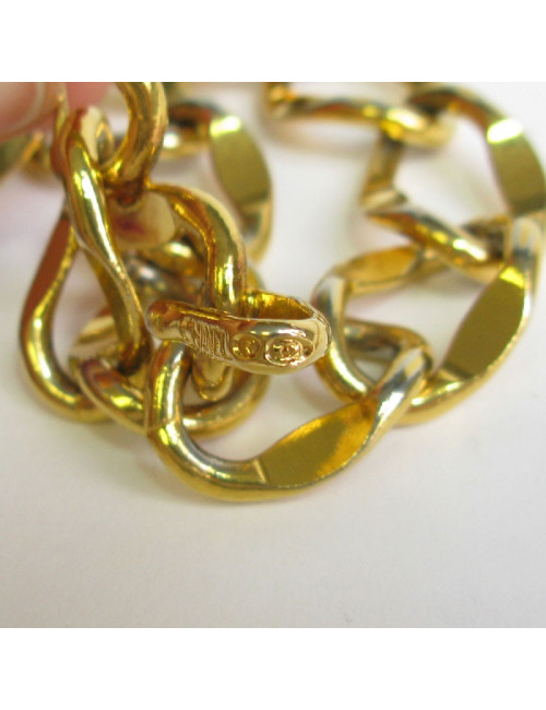 Ceinture CHANEL chaine à grosse maille dorée Vintage