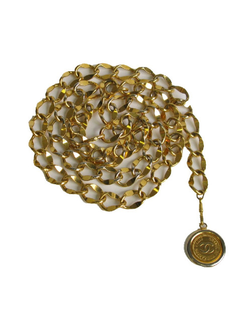 CHANEL belt in gold mesh chain vintage