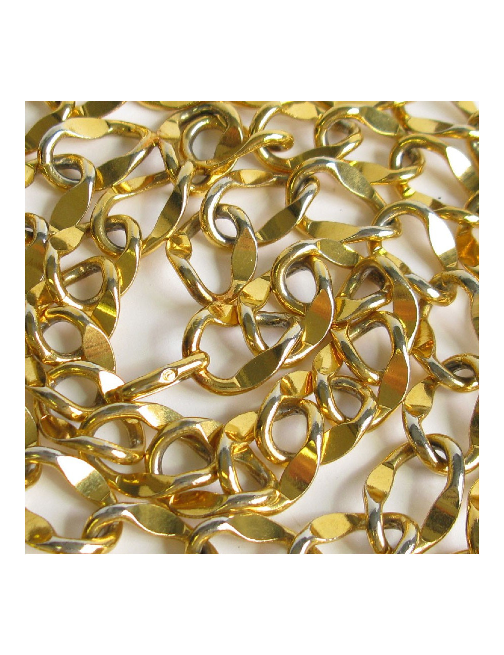 Ceinture CHANEL chaine à grosse maille dorée Vintage