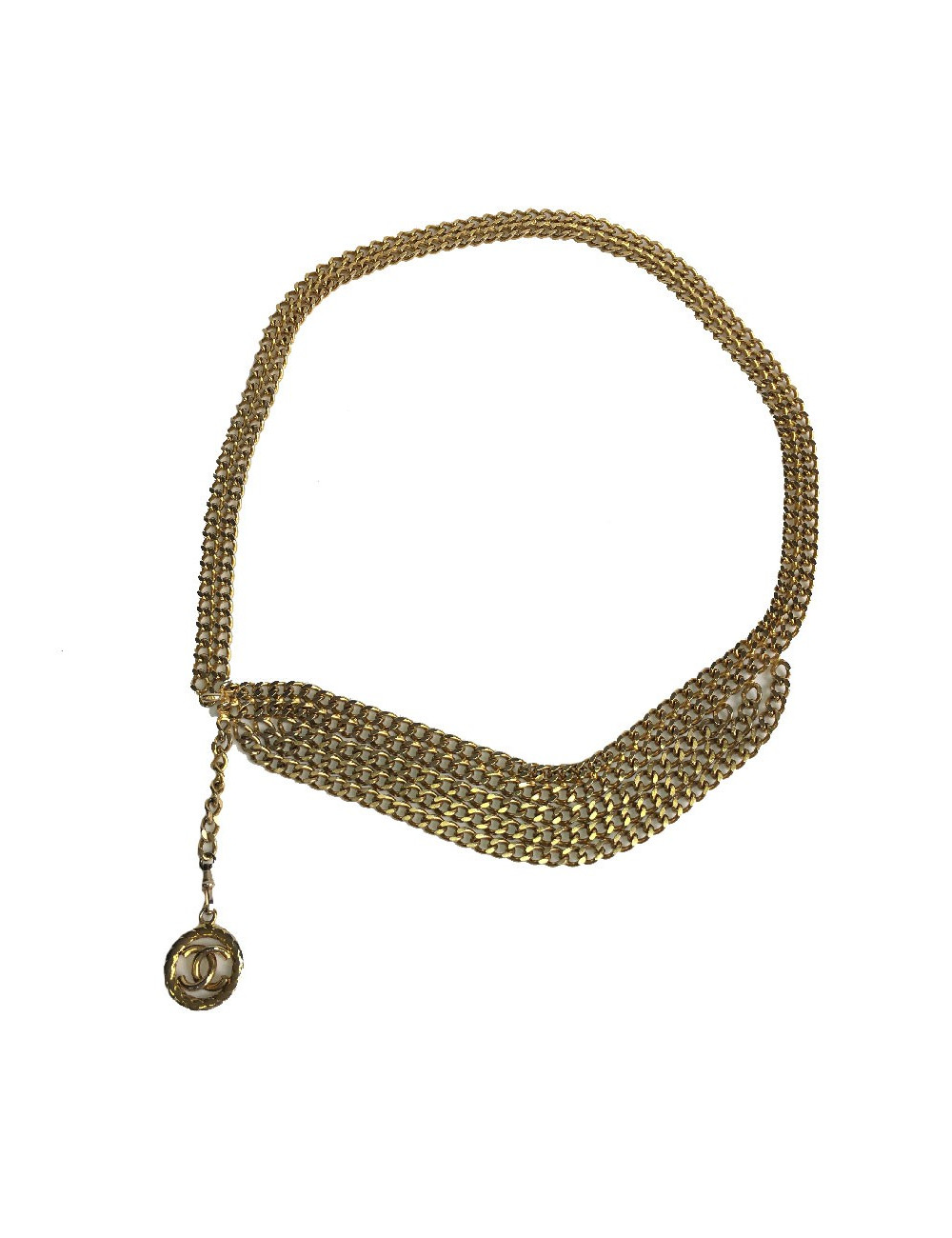 Ceinture CHANEL chaînes dorées Vintage
