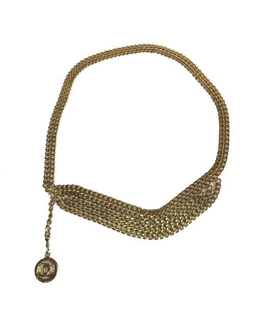 Ceinture CHANEL chaînes dorées Vintage