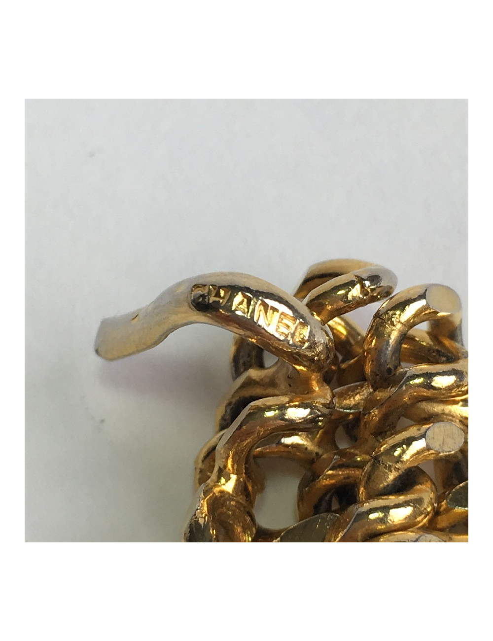 CHANEL vintage gilded metal chain belt