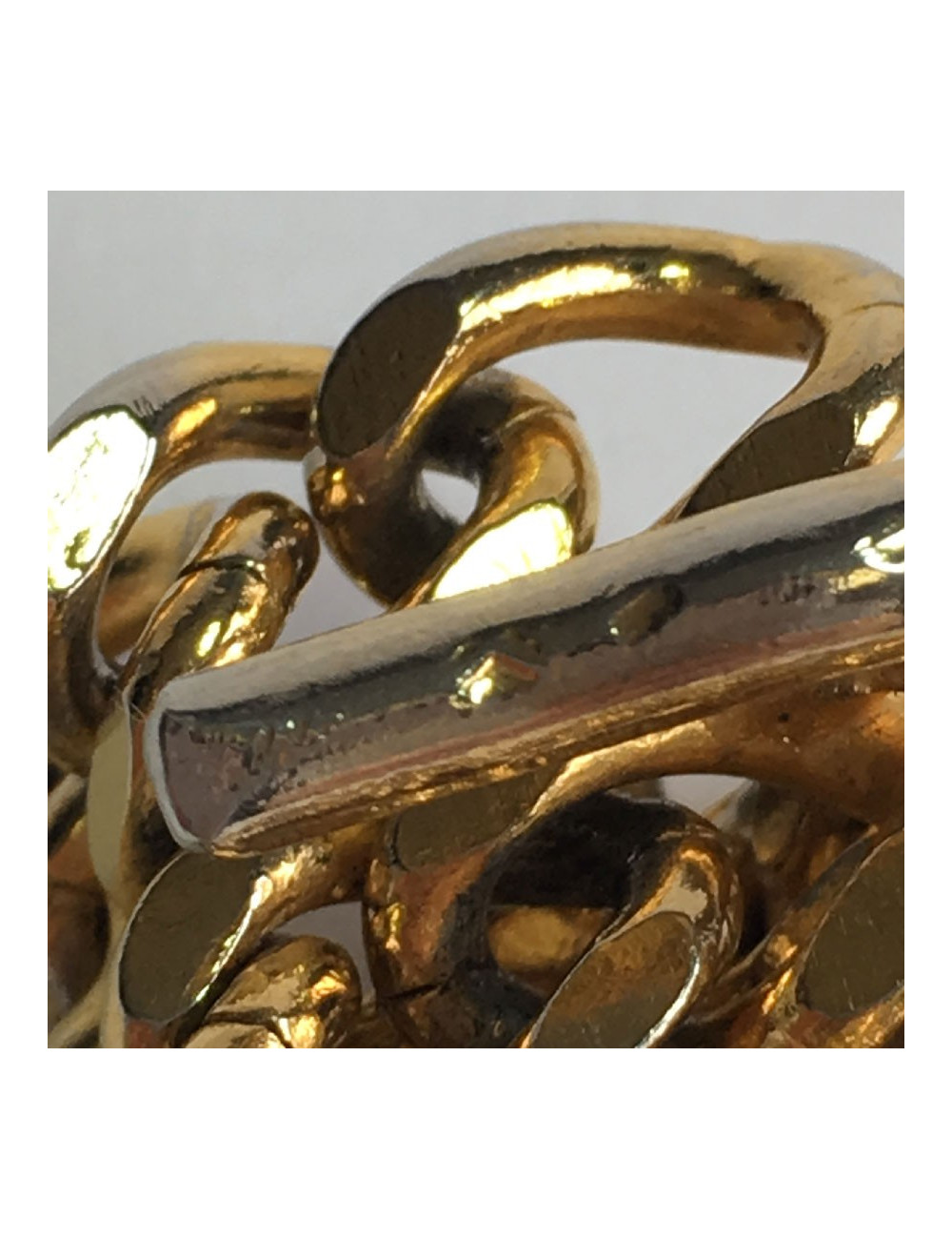 CHANEL vintage gilded metal chain belt