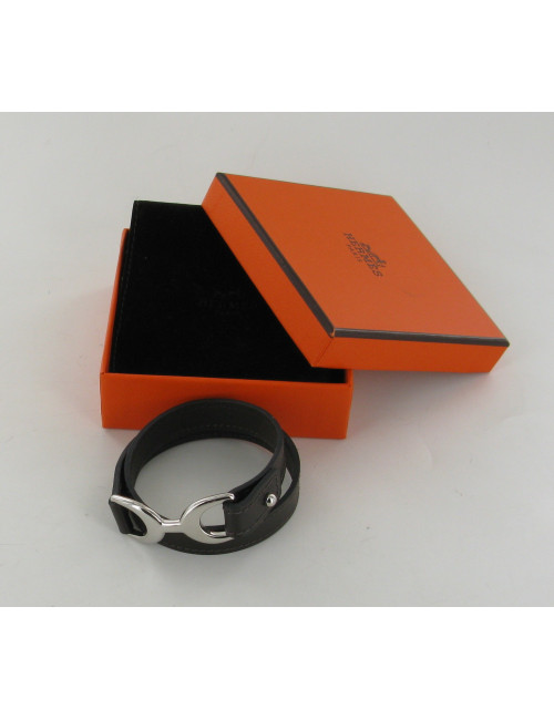 Bracelet HERMES "Baby Pavane"  double tour
