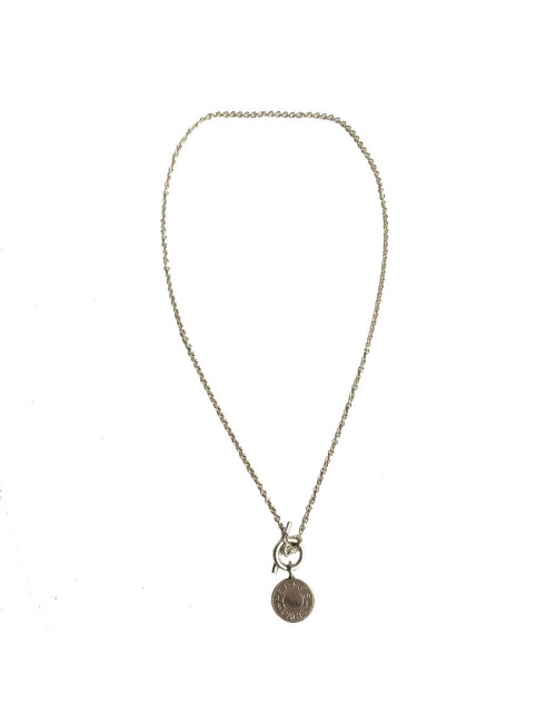 Collier HERMES  pendentif Clou de selle en argent