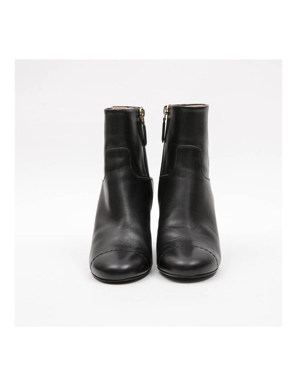 Boots T 37 CHANEL en cuir d'agneau noir
