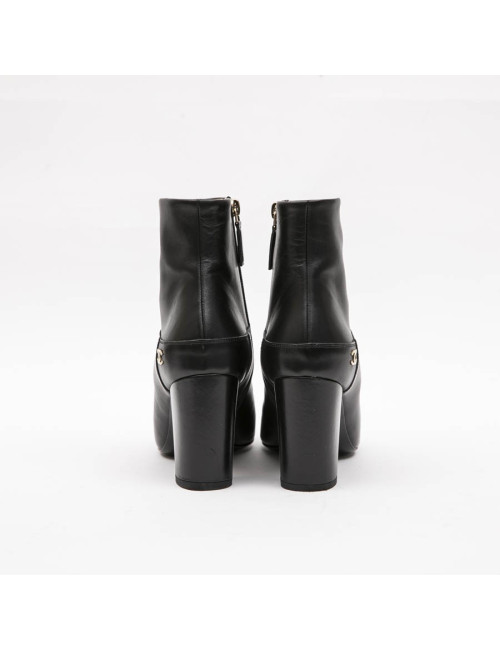Boots T 37 CHANEL en cuir d'agneau noir