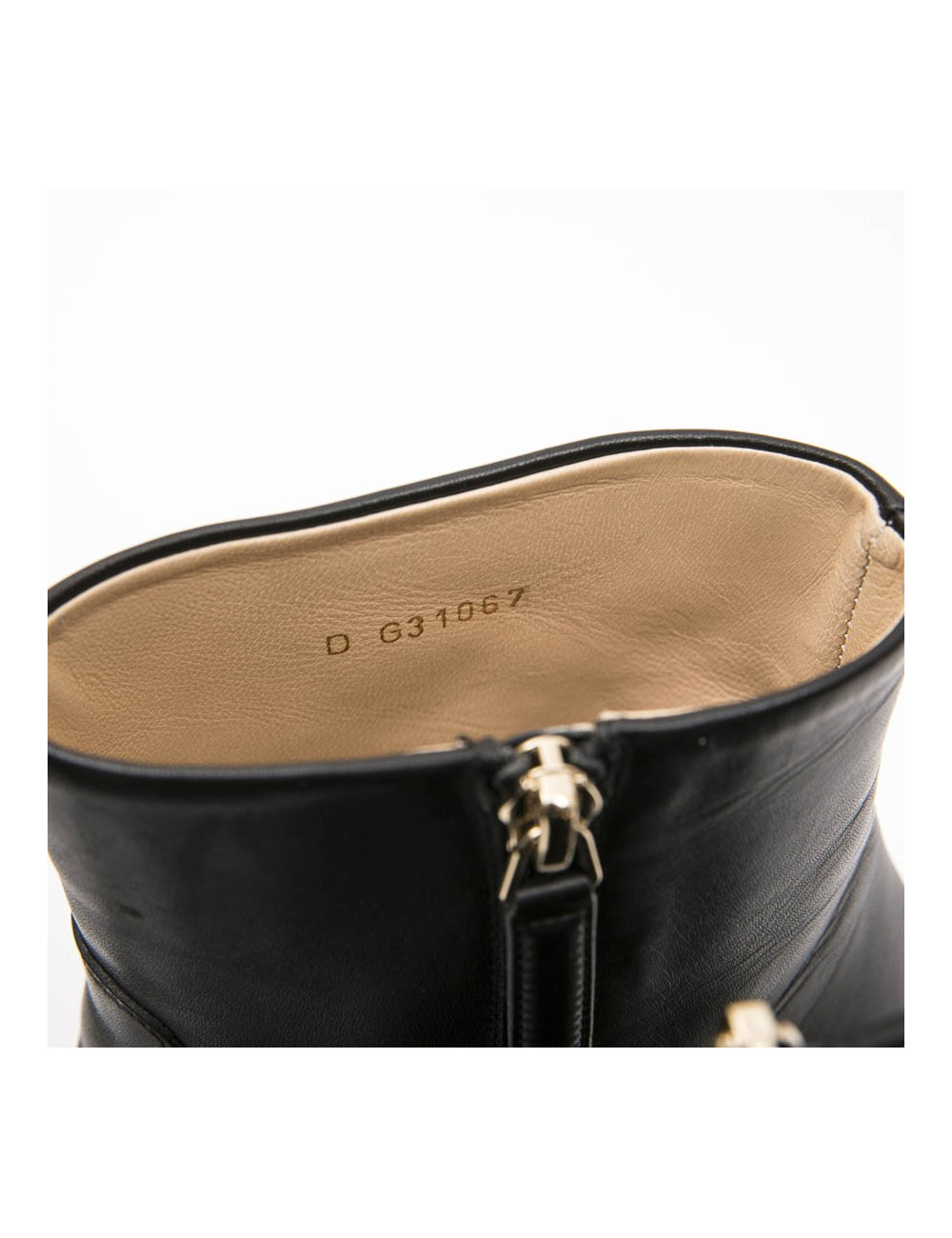 Boots T 37 CHANEL en cuir d'agneau noir