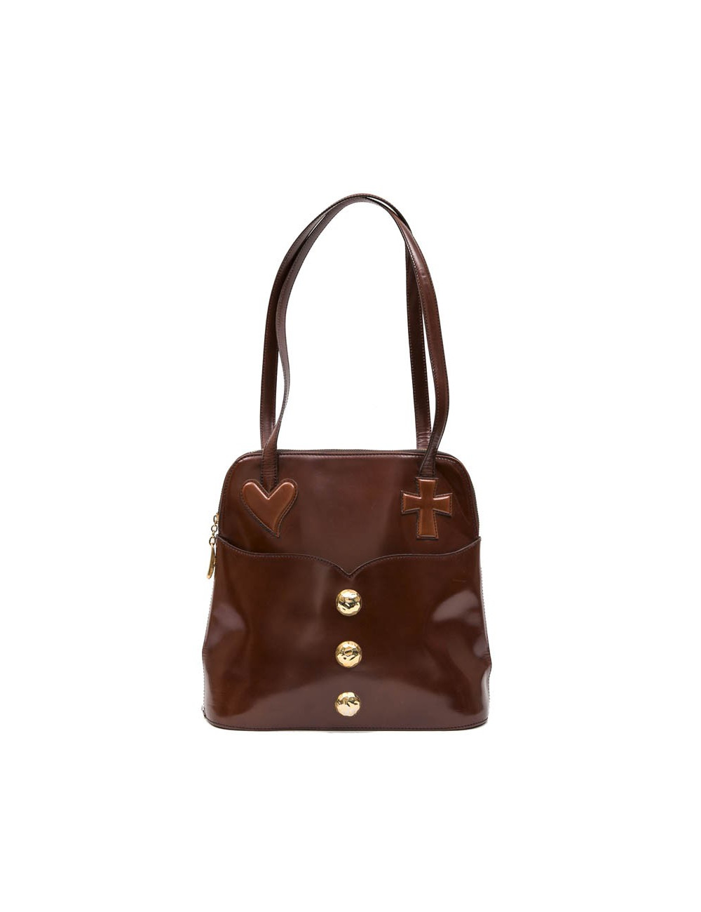Sac CHRISTIAN LACROIX cuir lisse fauve