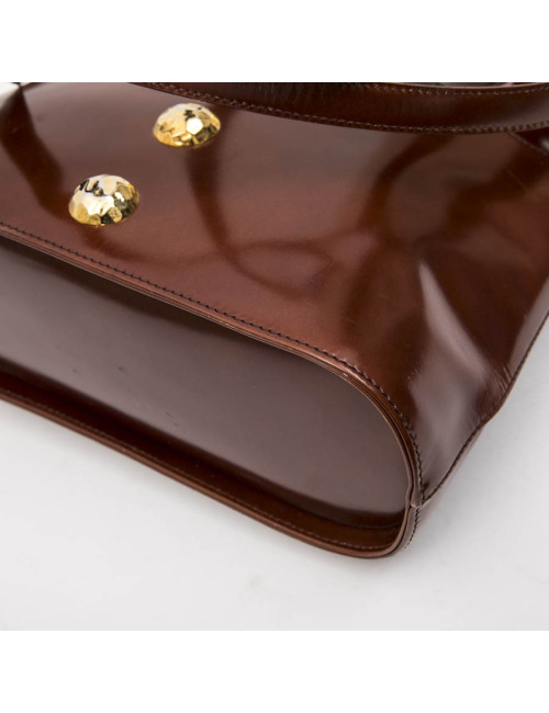 Sac CHRISTIAN LACROIX cuir lisse fauve