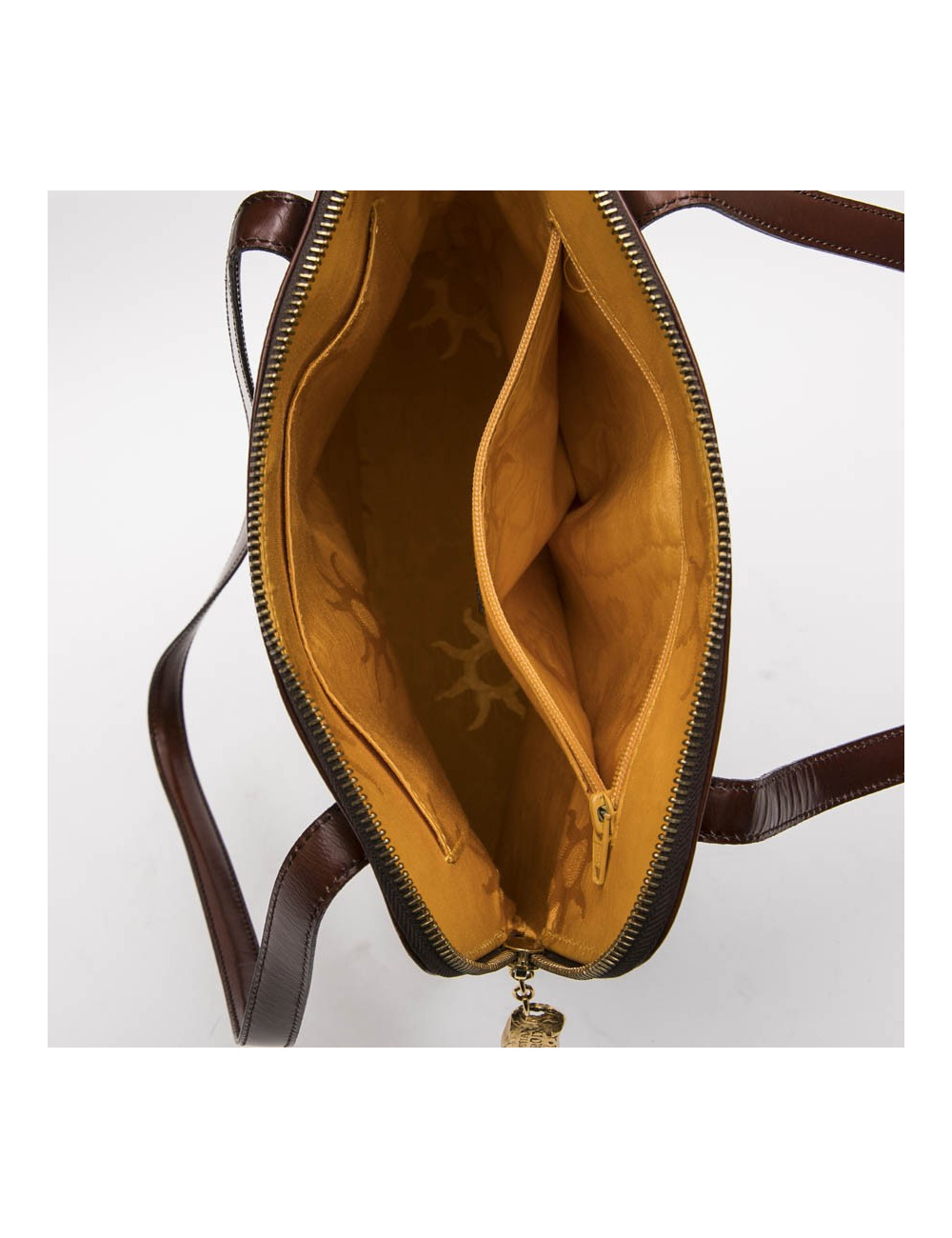 CHRISTIAN LACROIX vintage bag in smooth tawny leather