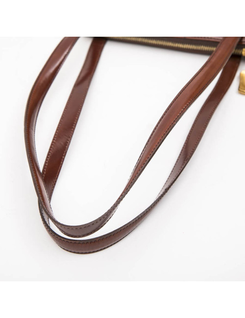 CHRISTIAN LACROIX vintage bag in smooth tawny leather