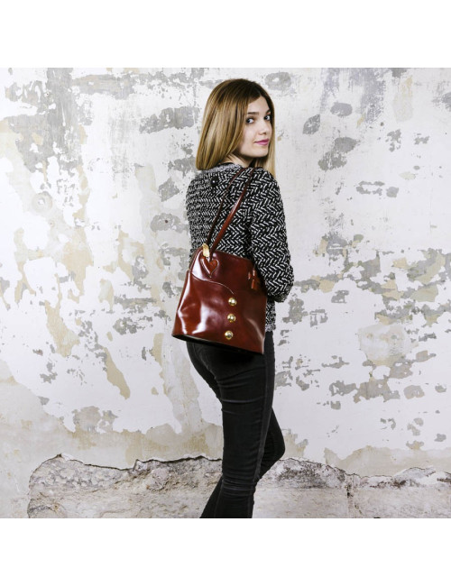 Sac CHRISTIAN LACROIX cuir lisse fauve