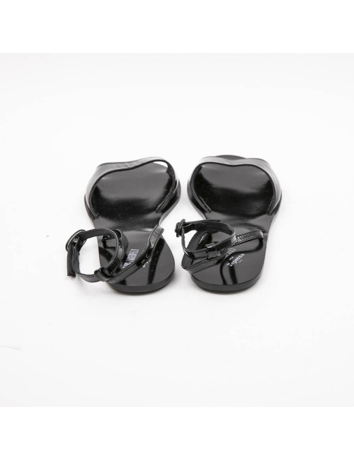  KARL LAGERFELD pour REPETTO sandals in black patent leather size 40FR