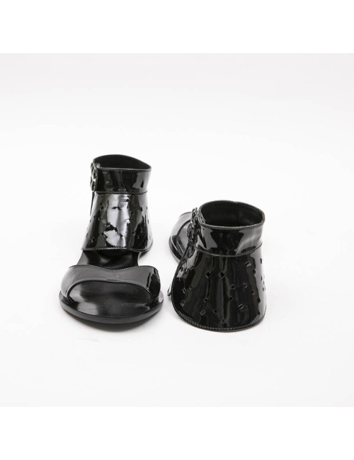  KARL LAGERFELD pour REPETTO sandals in black patent leather size 40FR