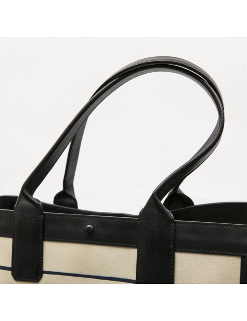 Sac CHLOE en cuir rayé beige et bleu