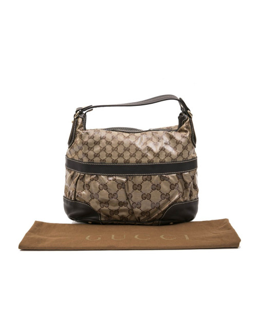 Sac GUCCI toile enduite monogram Vintage
