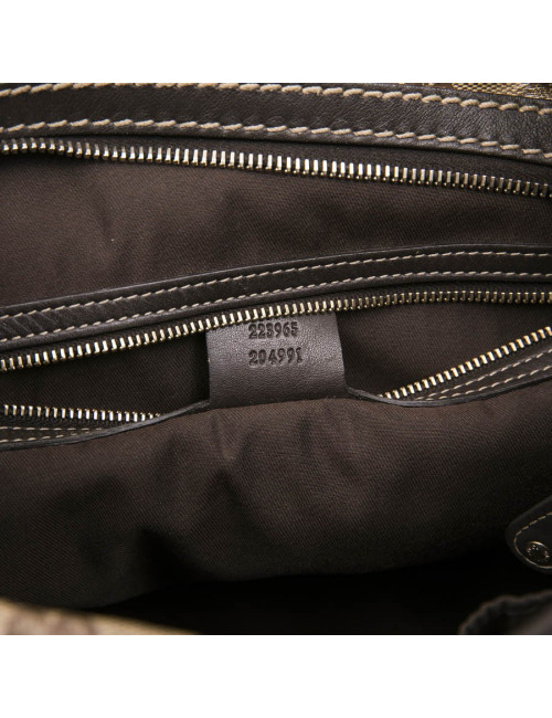 GUCCI vintage bag in brown monogram canvas - Superb Occasion GUCCI Bag