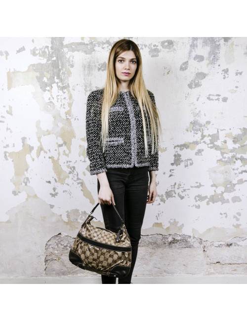 Sac GUCCI toile enduite monogram Vintage