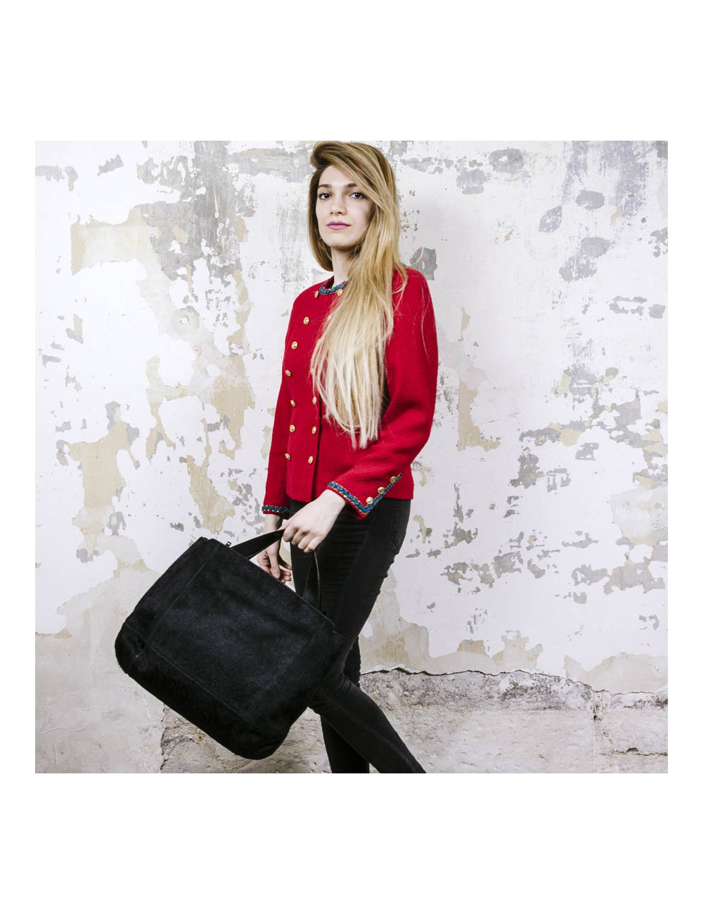 Sac KARL LAGERFELD cuir façon poulain