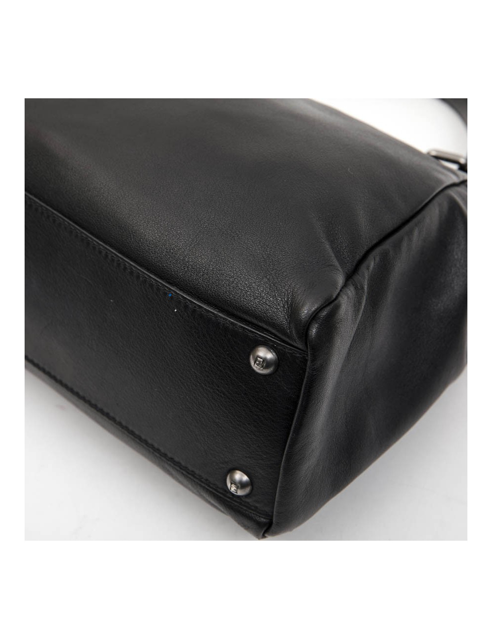 Sac Peekaboo FENDI  cuir d'agneau lisse noir TM