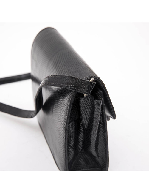 Sac GUCCI alligator noir Vintage