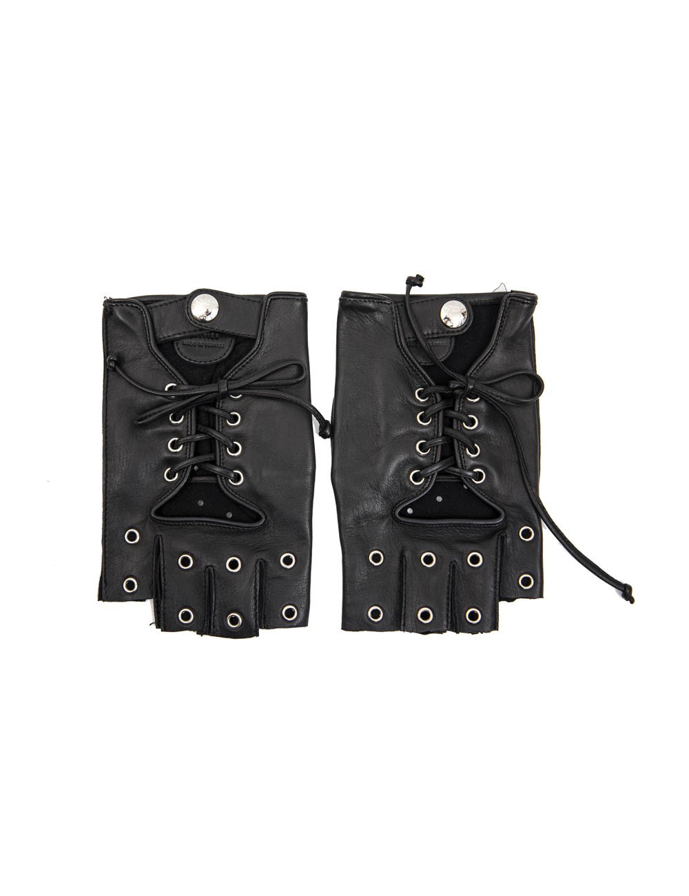 Mitaines CAUSSE Gantier  Femme cuir d'agneau lisse noir