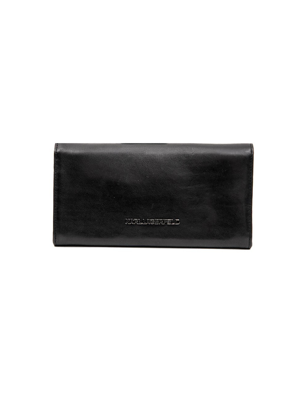 KARL LAGERFELD black wallet with geometric studs