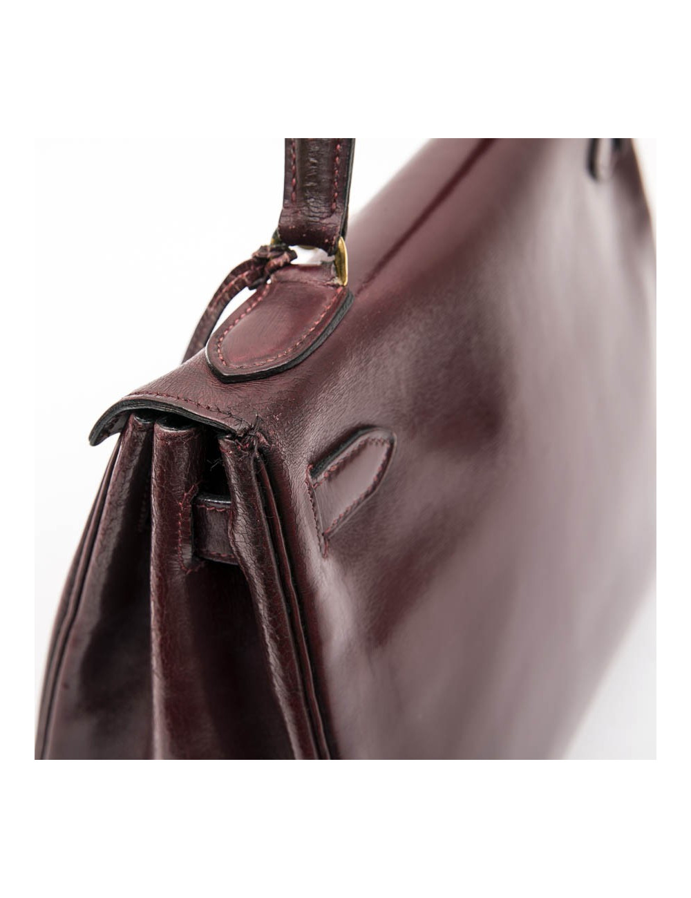 Kelly 28 HERMES rouge H Vintage