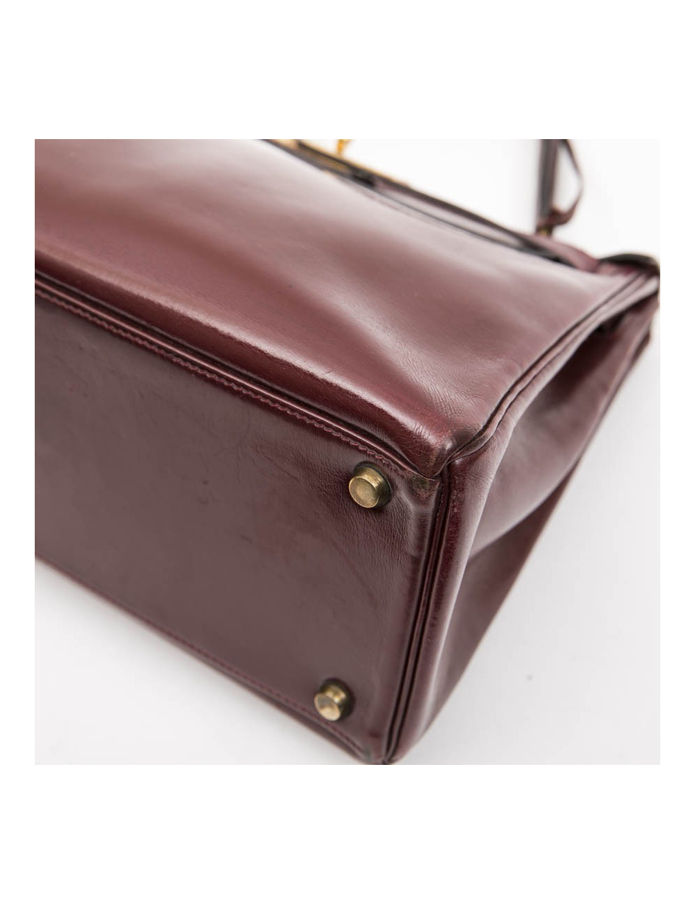 Kelly 28 HERMES rouge H Vintage