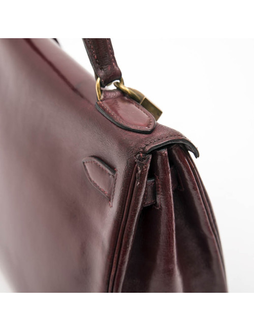 Kelly 28 HERMES rouge H Vintage