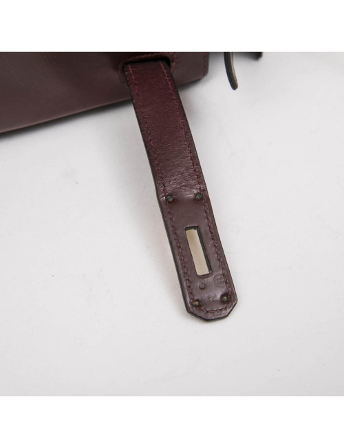 HERMES Kelly 28 vintage bag in H red box leather