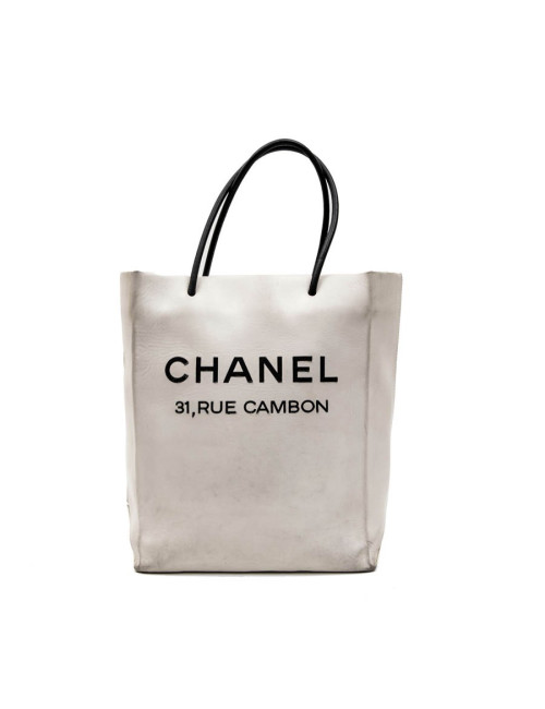 Sac CHANEL cuir beige "CHANEL 31, RUE CAMBON"