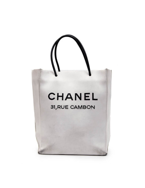 Sac CHANEL cuir beige "CHANEL 31, RUE CAMBON"