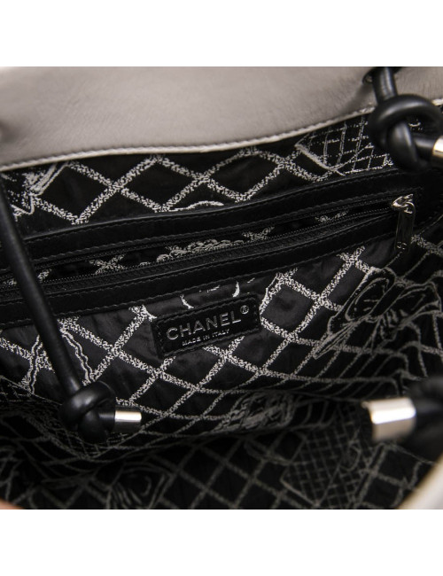 Sac CHANEL cuir beige "CHANEL 31, RUE CAMBON"