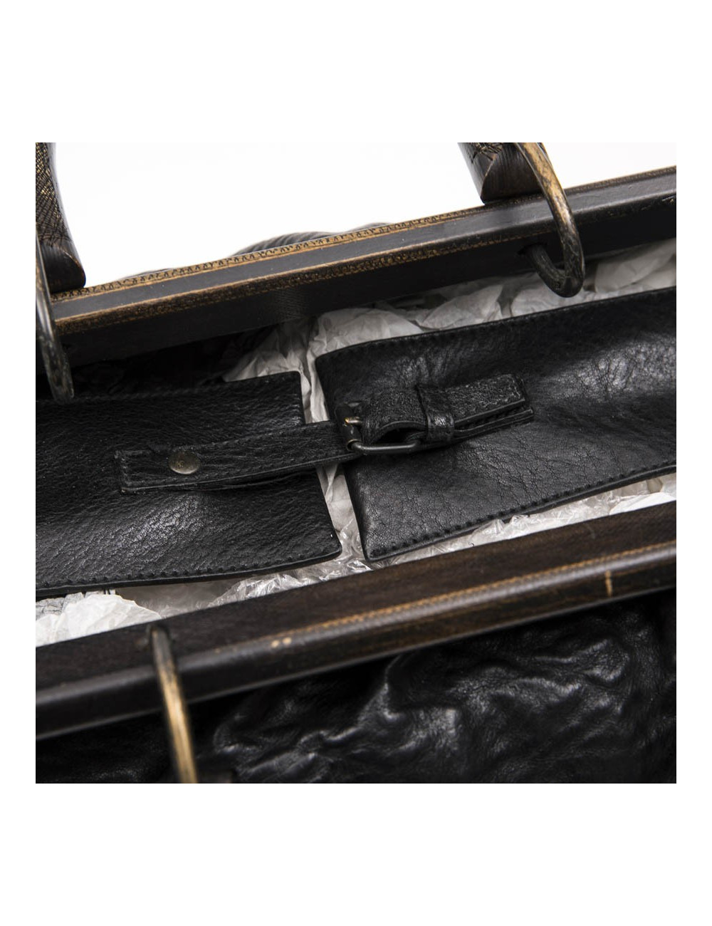 Sac GUCCI n cuir de vachette noir Vintage