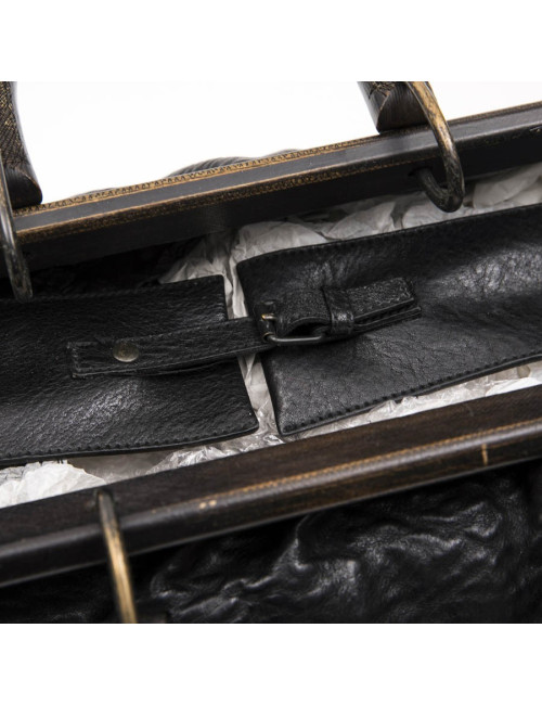 Sac GUCCI n cuir de vachette noir Vintage