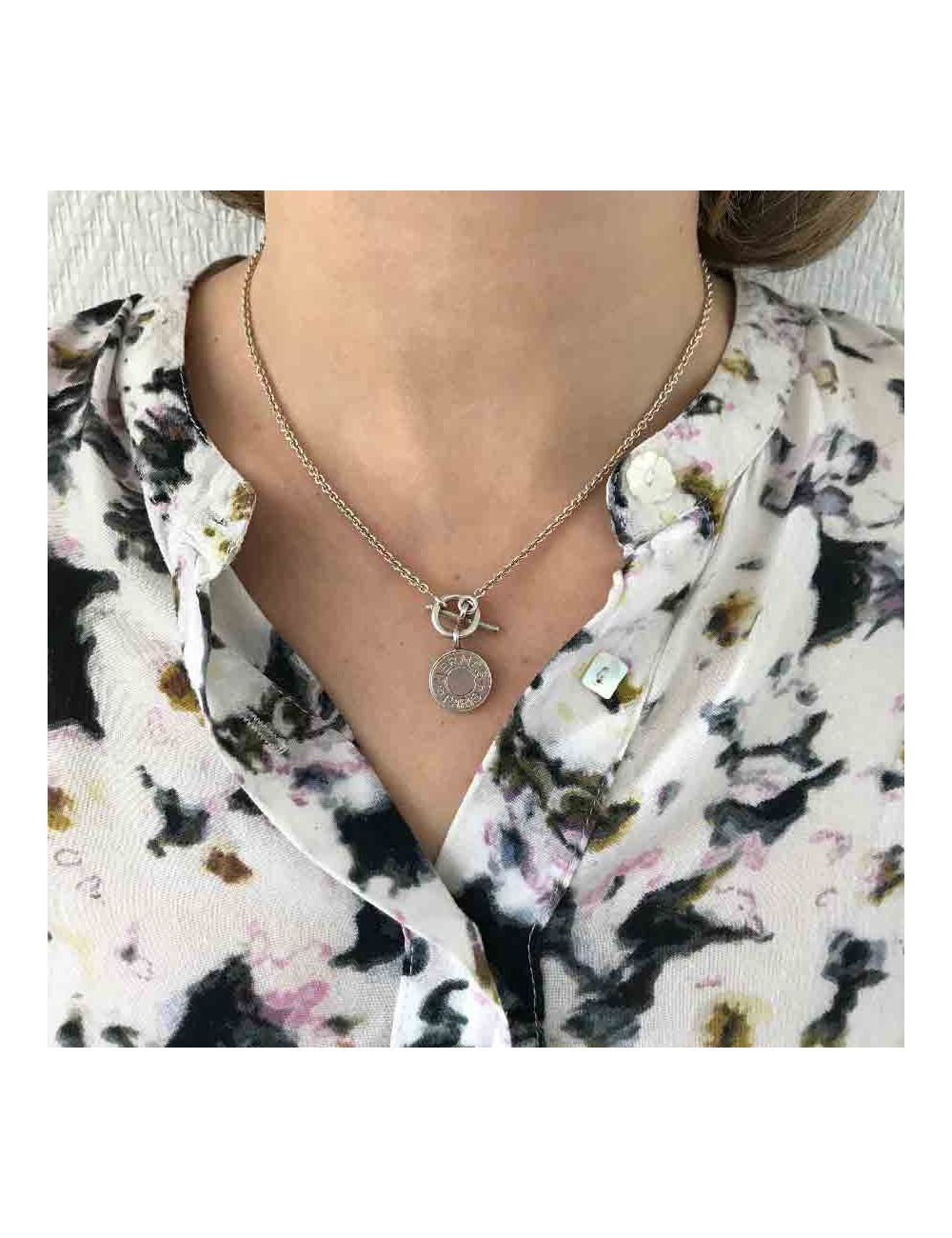 Collier HERMES  bouton 