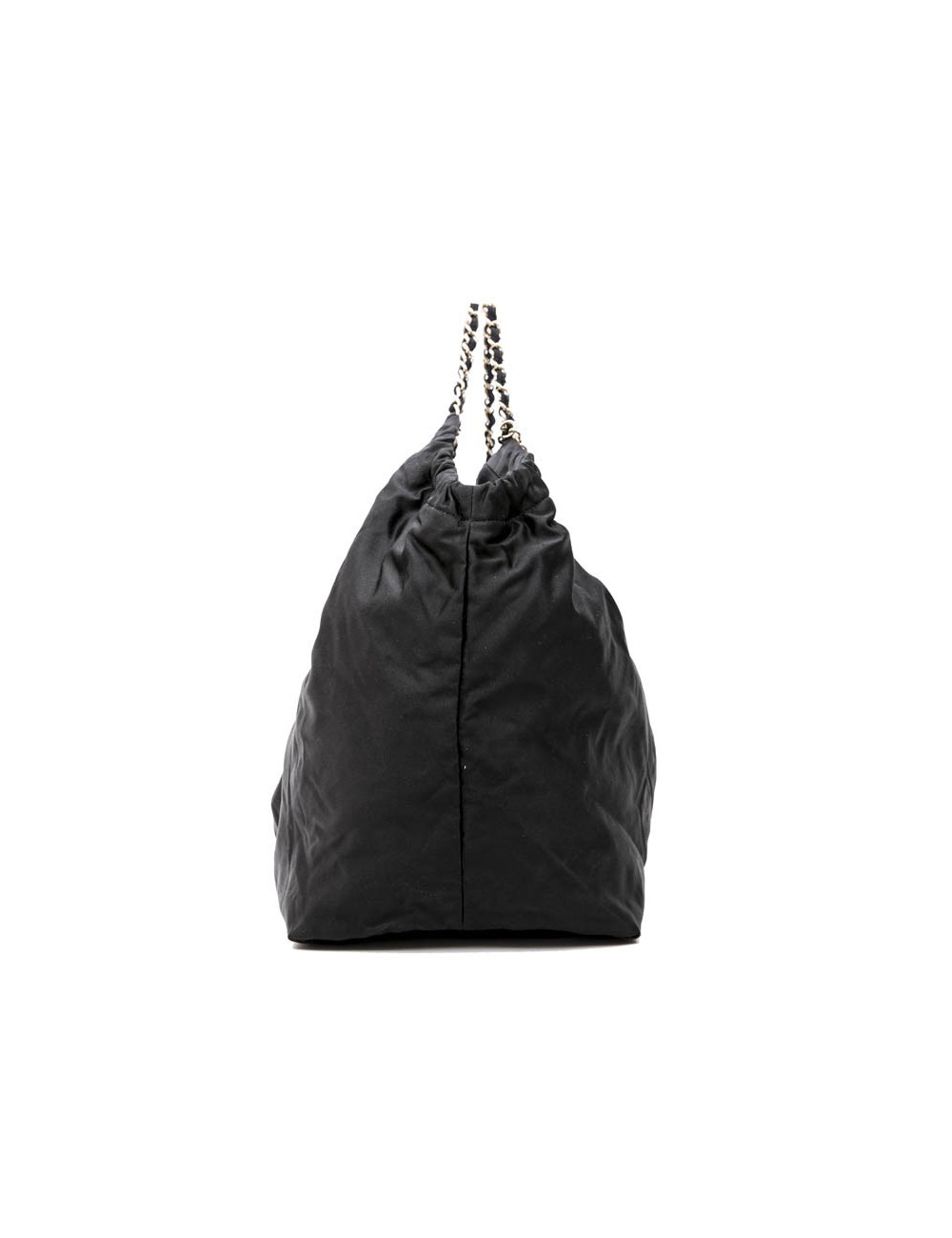 Sac CHANEL en satin duchesse noir