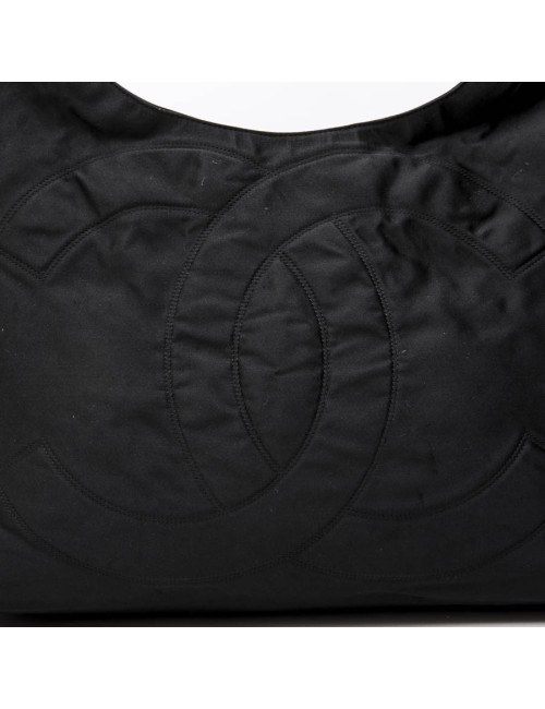 Sac CHANEL en satin duchesse noir