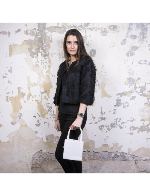 Sac LALIQUE blanc irisé