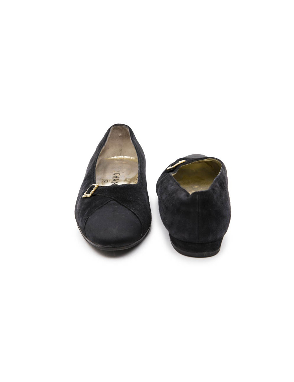 Ballerines Couture CHANEL en veau velours 