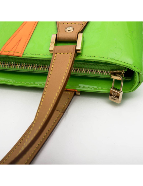 LOUIS VUITTON 'Houston' Bag in Fluo Green Monogram Patent Leather