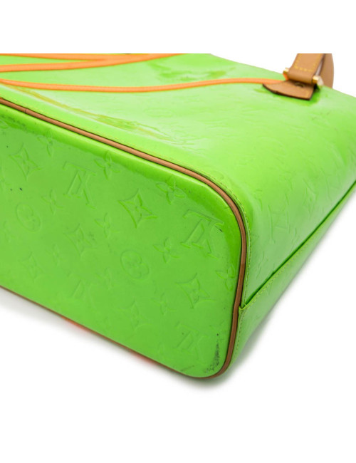 LOUIS VUITTON 'Houston' Bag in Fluo Green Monogram Patent Leather